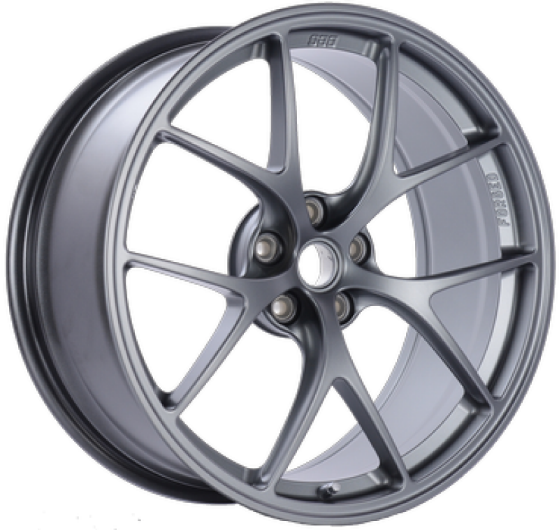 BBS FI 20x9.5 5x120 ET26 CB72.5 Titanium Wheel -82mm PFS/Clip Req