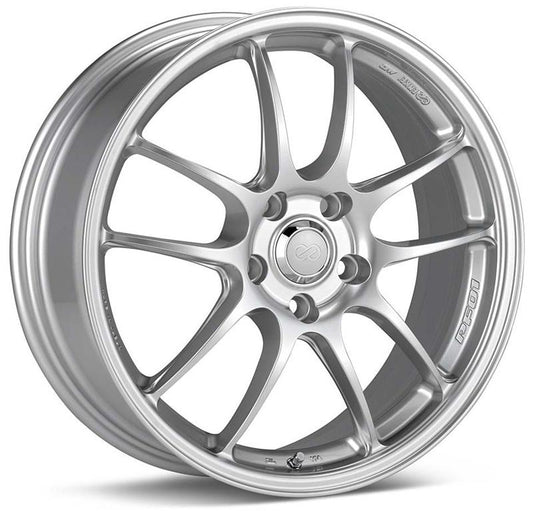 Enkei PF01 18x8.5 5x114.3 35mm Offset 75mm Bore Dia Silver Wheel