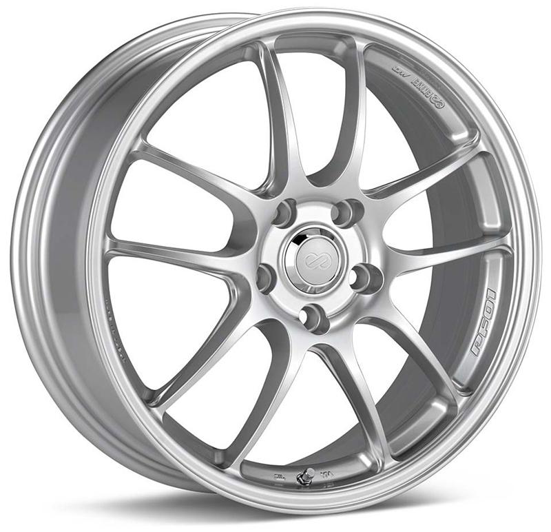 Enkei PF01 18x8 5x114.3 50mm offset Silver Wheel 05-07 STI