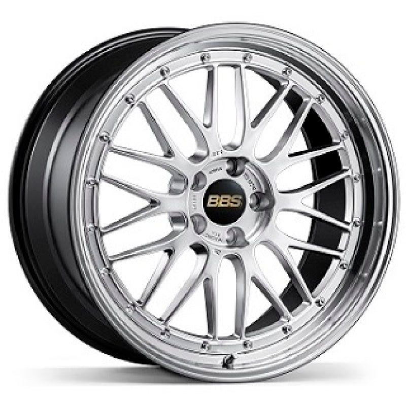 BBS LM 20x9 5x130 ET42 CB71.6 Diamond Silver Wheel w/ Diamond Cut Machined Lip