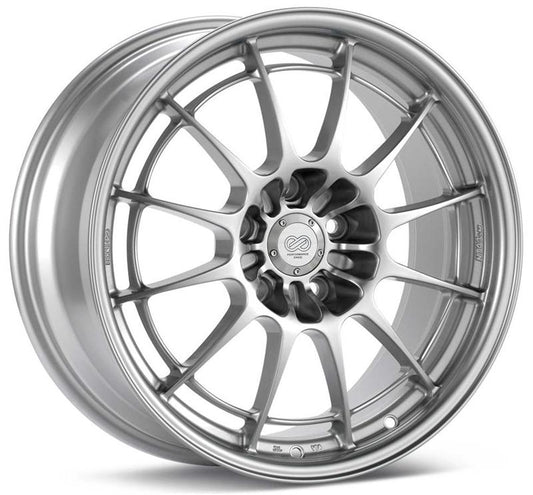 Enkei NT03+M 18x9.5 5x120.7 58mm Offset 72.6mm Bore Silver Wheel