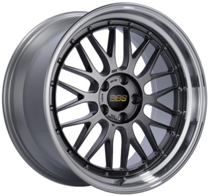 BBS LM 19x9 5x112 ET34 Diamond Black Center Diamond Cut Lip Wheel - 82mm PFS/Clip Required