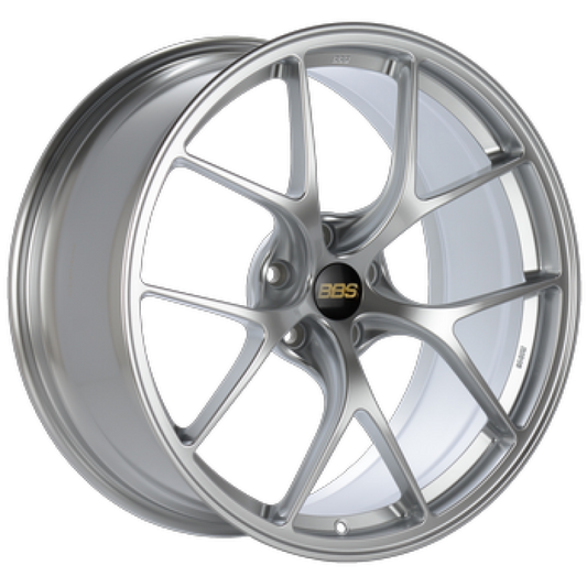 BBS RI-D 20x9.5 5x112 ET10 82mm Diamond Silver Wheel PFS/Clip Required