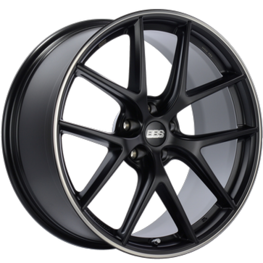 BBS CI-R 20x11.5 5x112 ET40 Satin Black Polished Rim Protector Wheel -82mm PFS/Clip Required